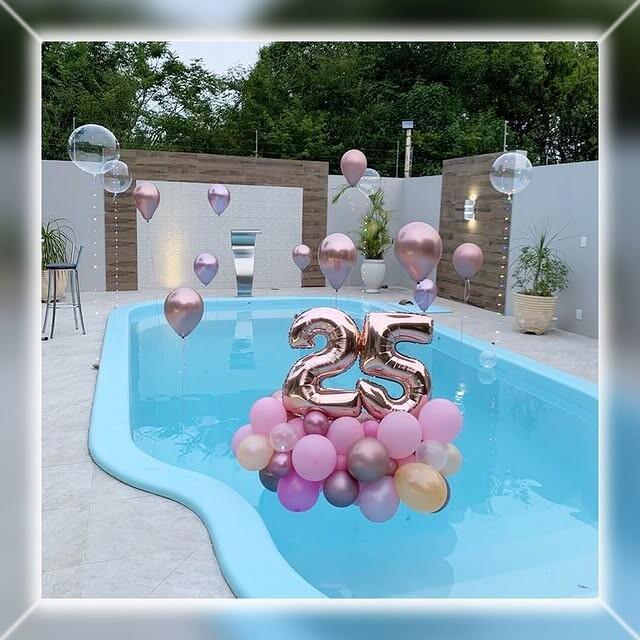 Decoración globos piscina